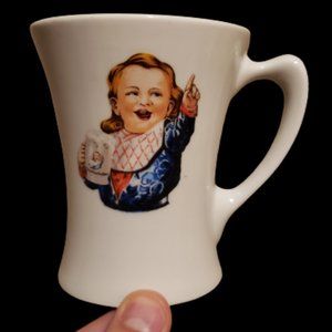 Vintage Hires Rootbeer Tall Coffee Mug Off-White Retro Crush Advertising Tea